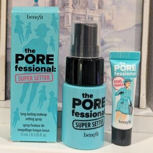 BENEFIT THE PORE FESSIONAL SUPER SETTER SPRAY AND  PORE PRIMER